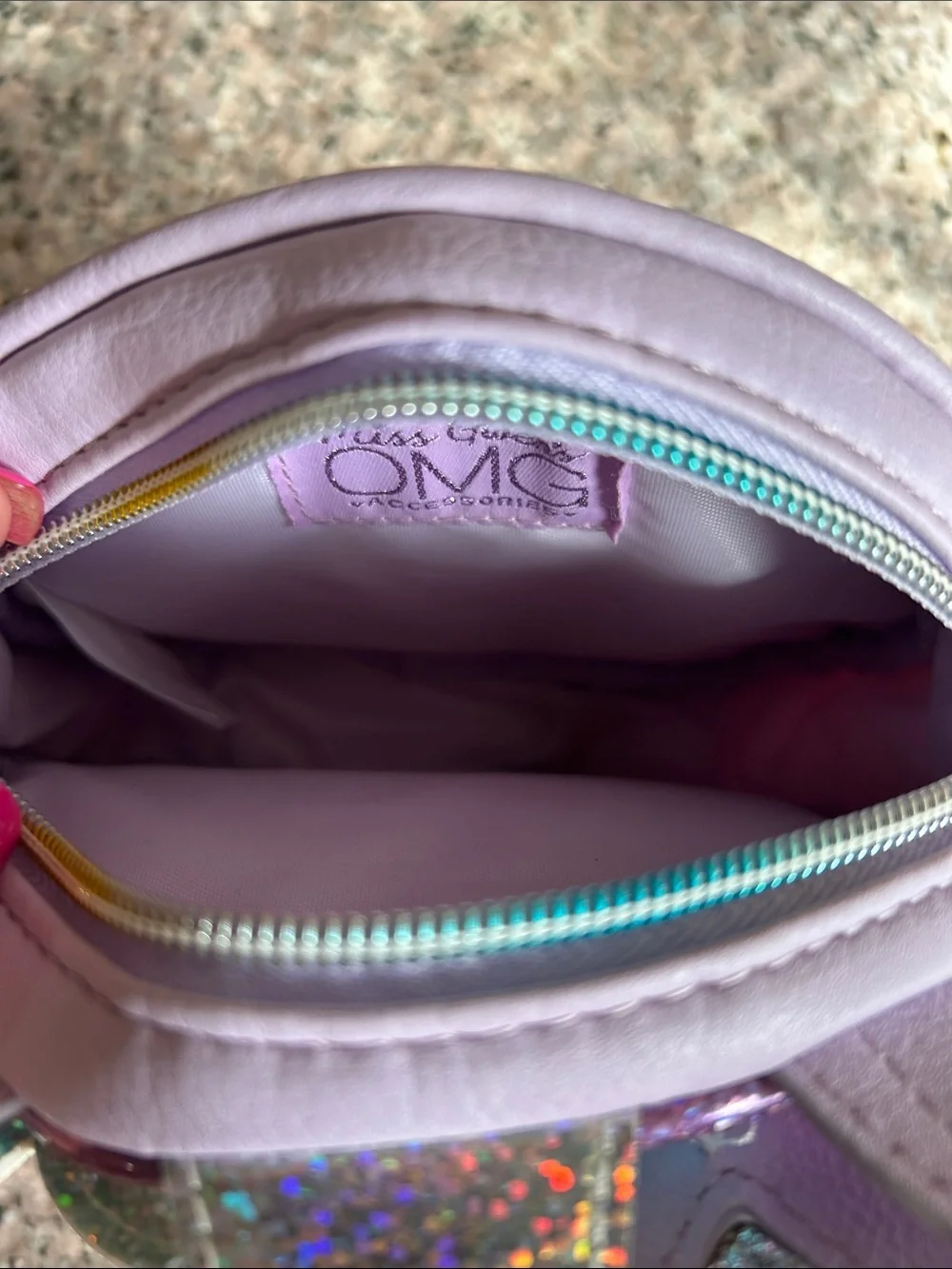 Miss Gwen’s OMG Lilac Unicorn Crossbody Bag for Kids